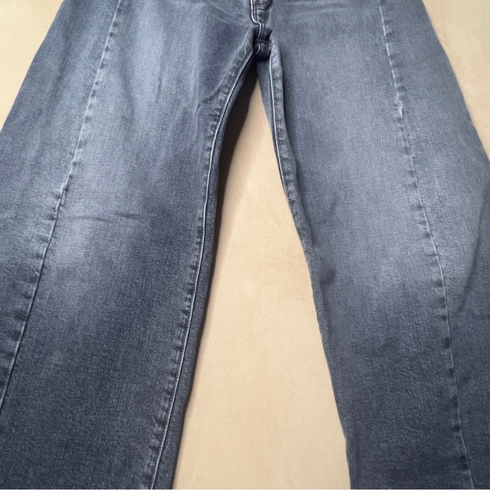 Mother Superior The Half Pipe Flood Barrel Jeans Outta Sight Black - Picture 10 of 11